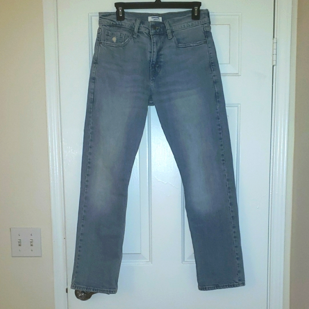 Mens Levi's (Denizen) 232 Slim Straight Light Blue Distressed Jeans 30 X 30